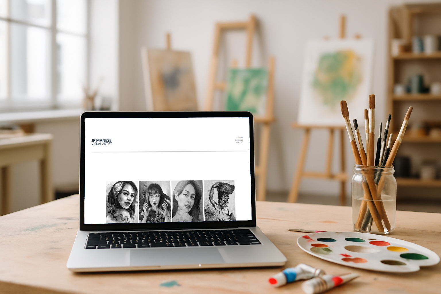 React artist website
